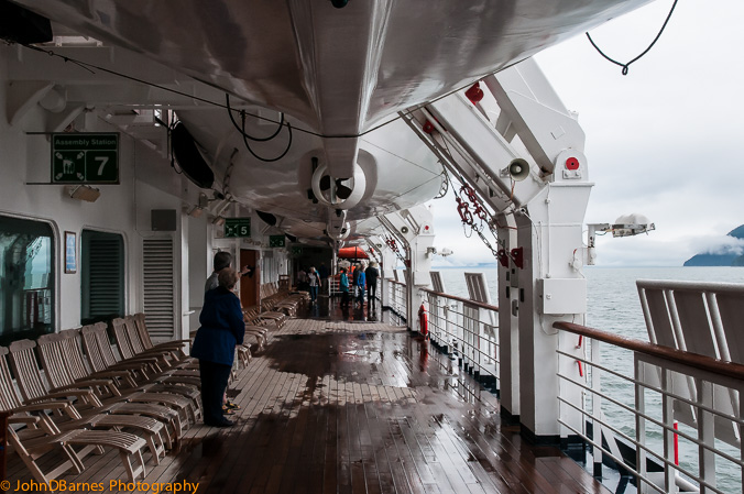en route to Juneau: Promenade deck